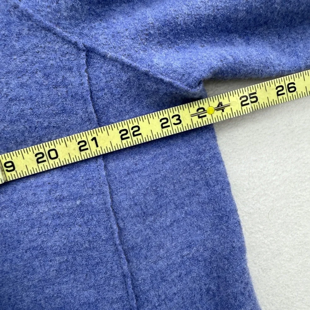Eileen Fisher Women's S Small Merino Wool Open Front Cardigan Sweater Knit Blue‎